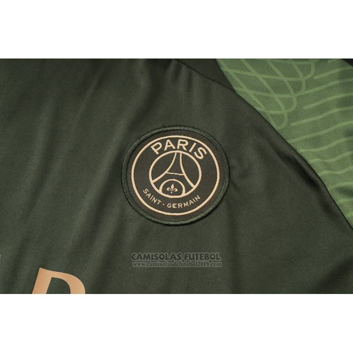 Fato de Treino Paris Saint-Germain Jordan Manga Curta 2024-2025 Verde - Calcas Curta